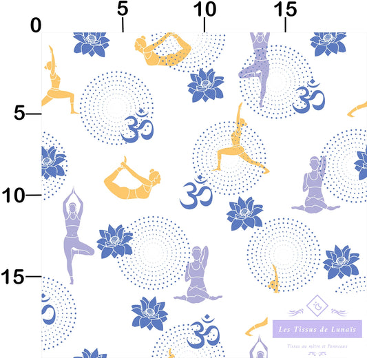 Tissu au mètre 241 sport yoga - Disponible en 9 matières - Vendu par multiple de 50 cm