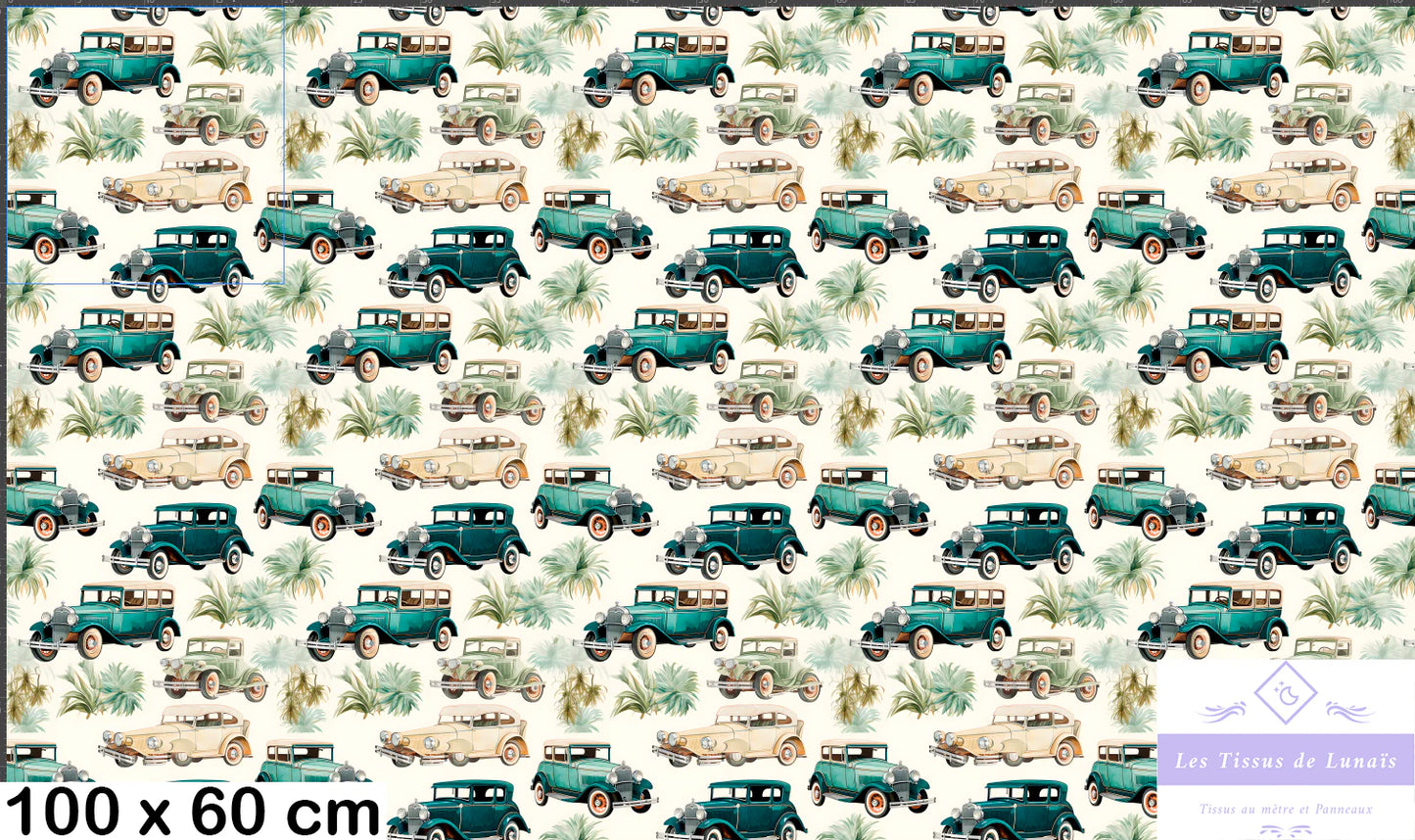 Tissu au mètre 254 véhicule transport - Disponible en 9 matières - Vendu par multiple de 50 cm