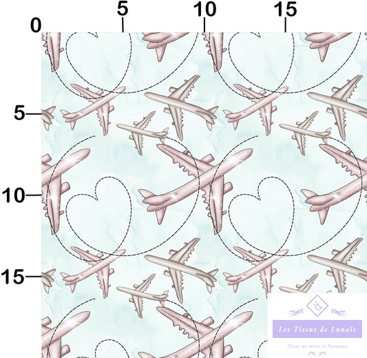 Tissu au mètre 262 voyage - Disponible en 9 matières - Vendu par multiple de 50 cm