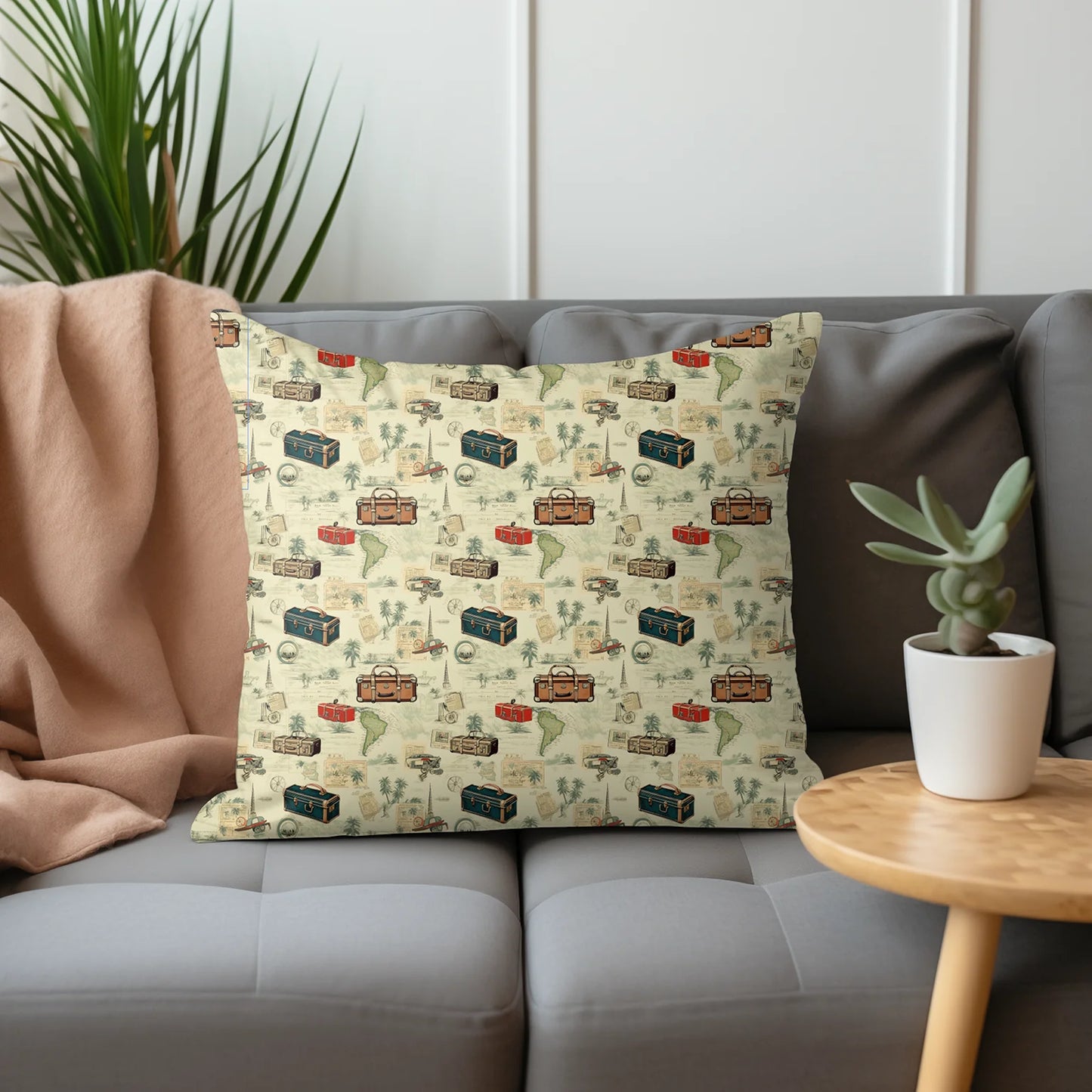 Tissu au mètre 264 voyage - Disponible en 9 matières - Vendu par multiple de 50 cm