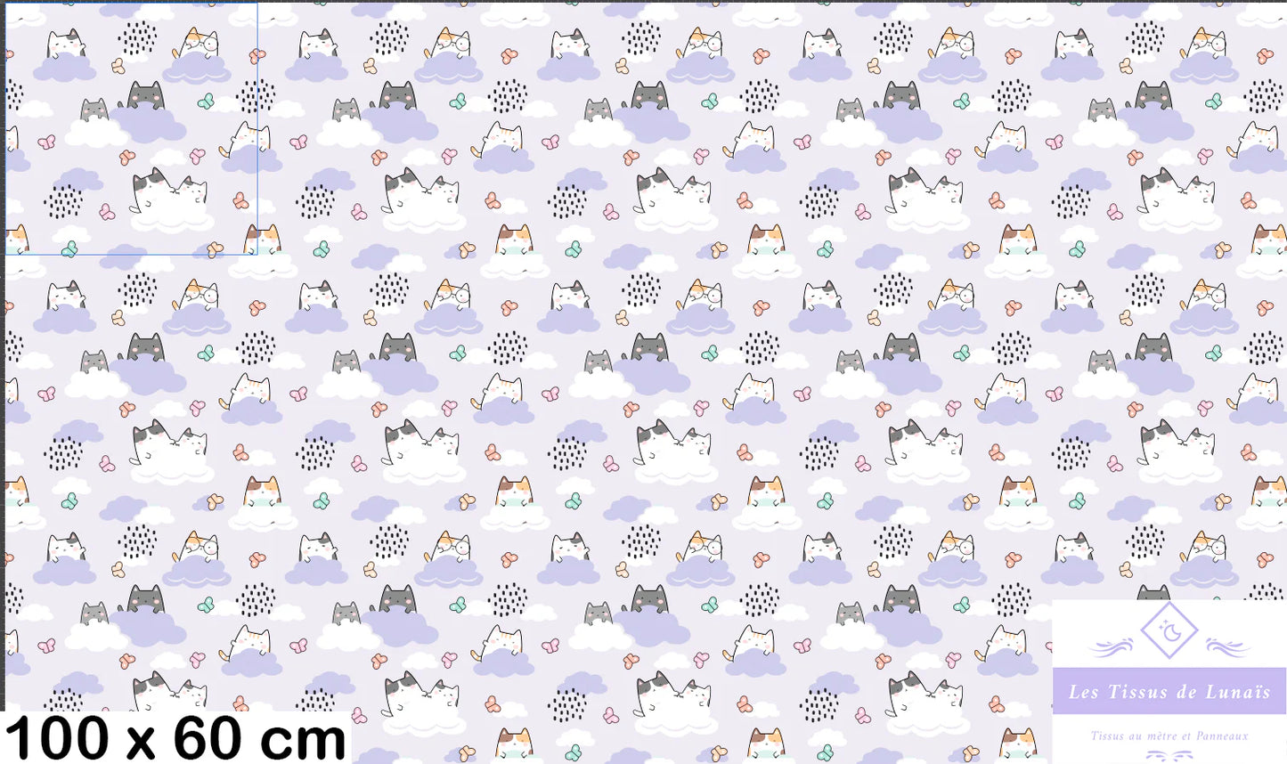 Tissu au mètre 267 enfant fille - Disponible en 9 matières - Vendu par multiple de 50 cm