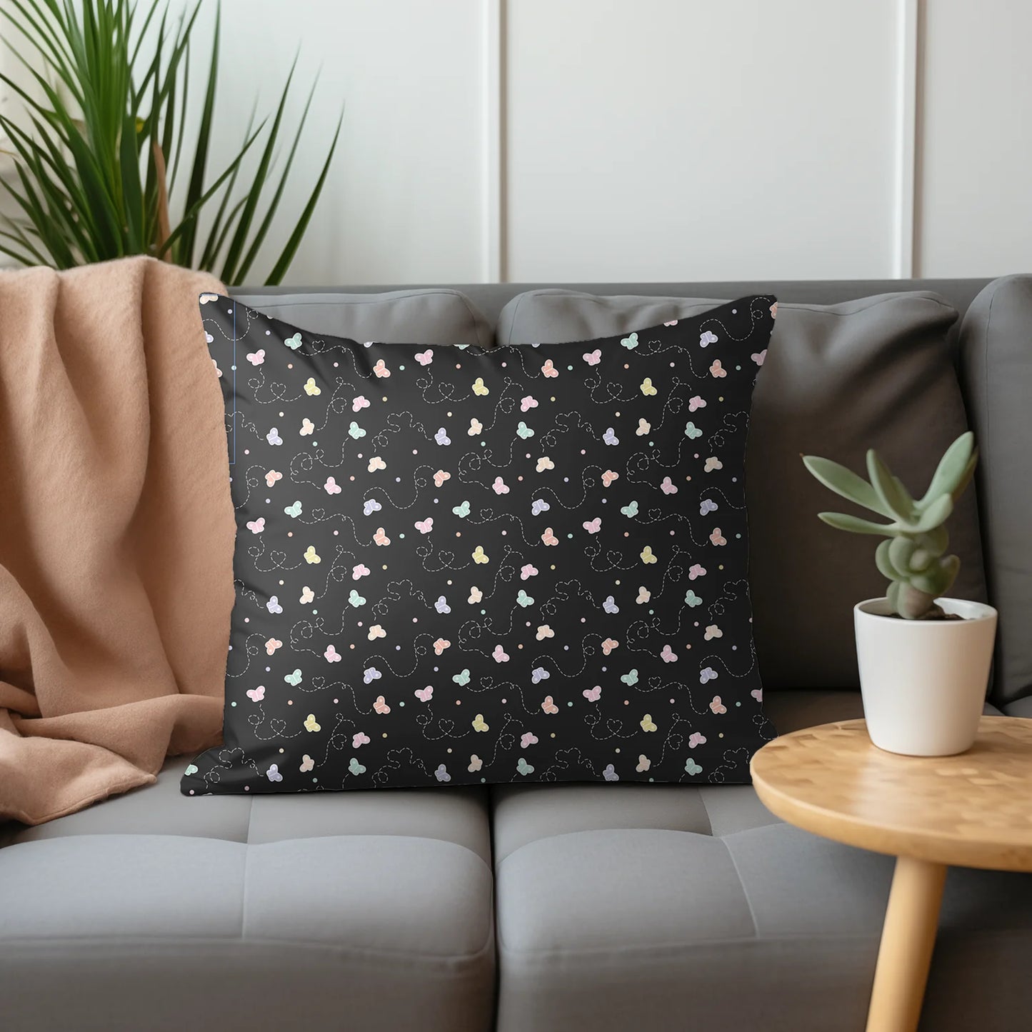 Tissu au mètre 272 papillons - Disponible en 9 matières - Vendu par multiple de 50 cm