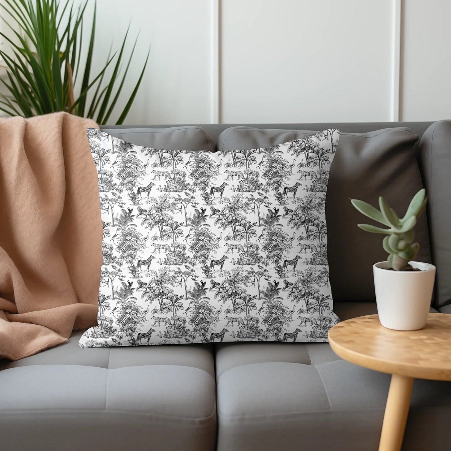 Tissu au mètre 278 jungle savane - Disponible en 9 matières - Vendu par multiple de 50 cm
