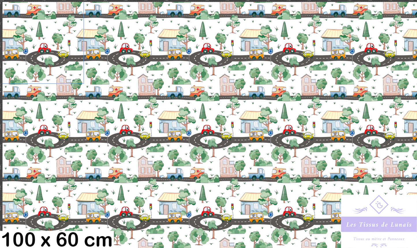 Tissu au mètre 282 enfant garçon - Disponible en 9 matières - Vendu par multiple de 50 cm