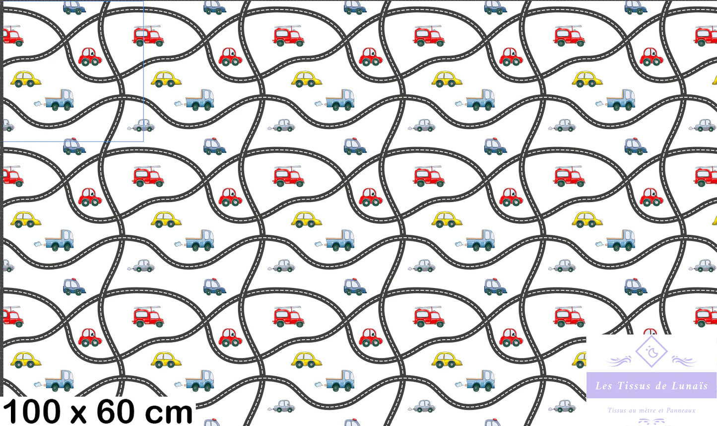 Tissu au mètre 283 enfant garçon - Disponible en 9 matières - Vendu par multiple de 50 cm