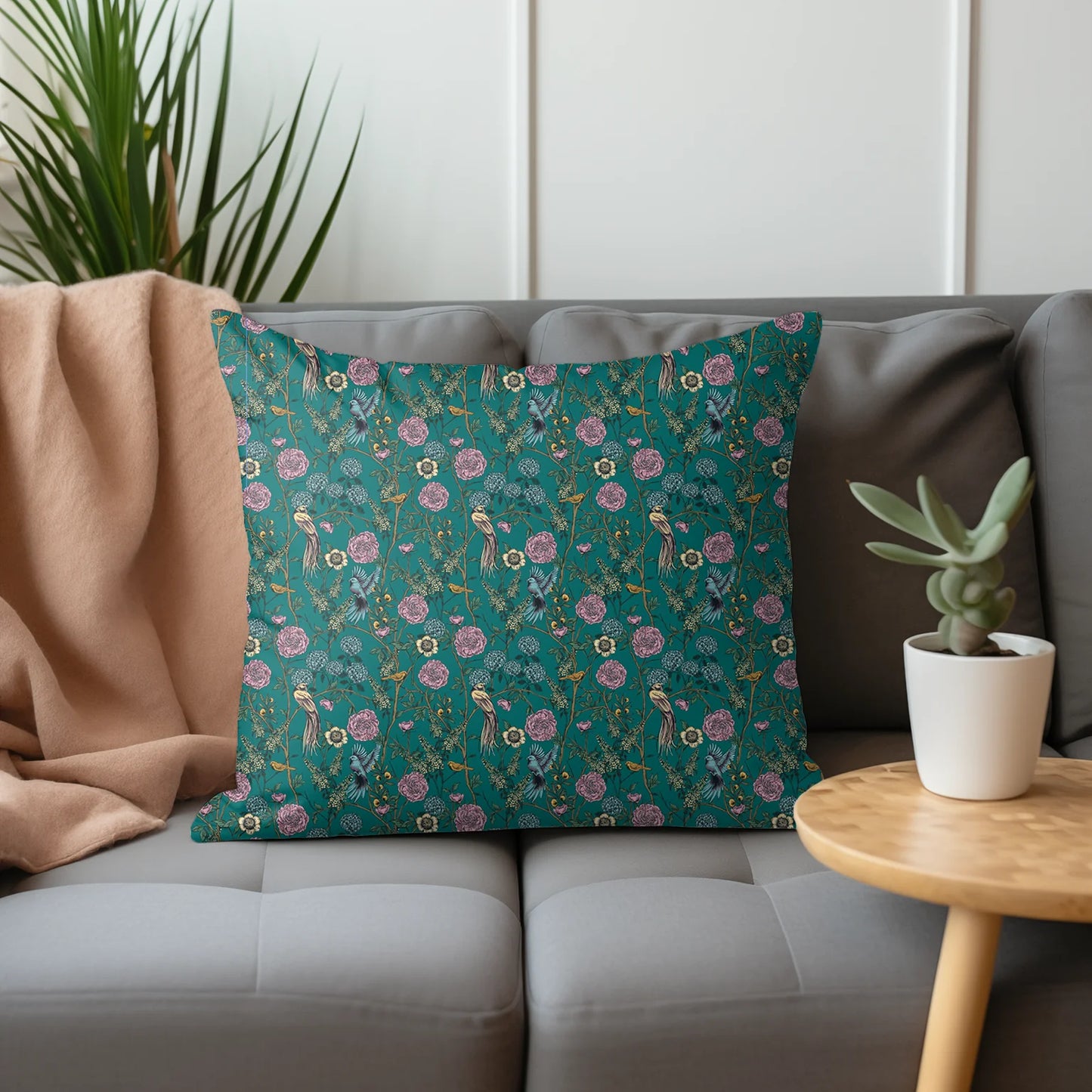 Tissu au mètre 295 oiseaux - Disponible en 9 matières - Vendu par multiple de 50 cm