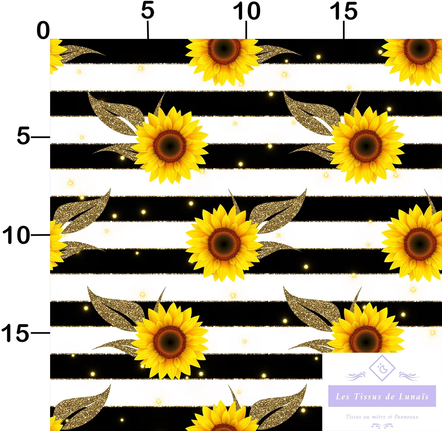 Tissu au mètre 320 feuille fleur - Disponible en 9 matières - Vendu par multiple de 50 cm