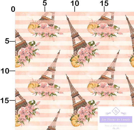 Tissu au mètre 324 Paris - Disponible en 9 matières - Vendu par multiple de 50 cm