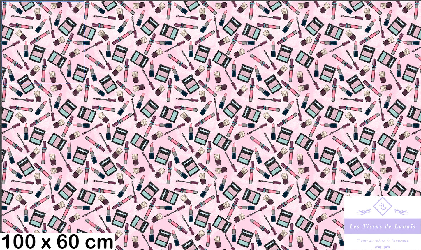 Tissu au mètre 326 femme mode fashion girly beauté - Disponible en 9 matières - Vendu par multiple de 50 cm