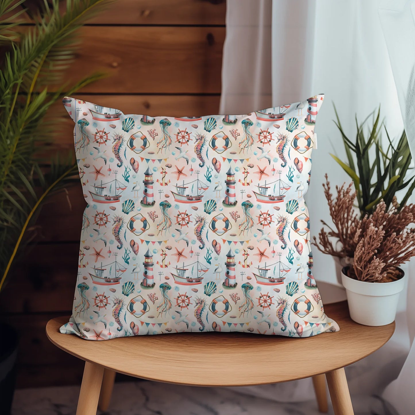 Tissu au mètre 330 marin mer océan - Disponible en 9 matières - Vendu par multiple de 50 cm