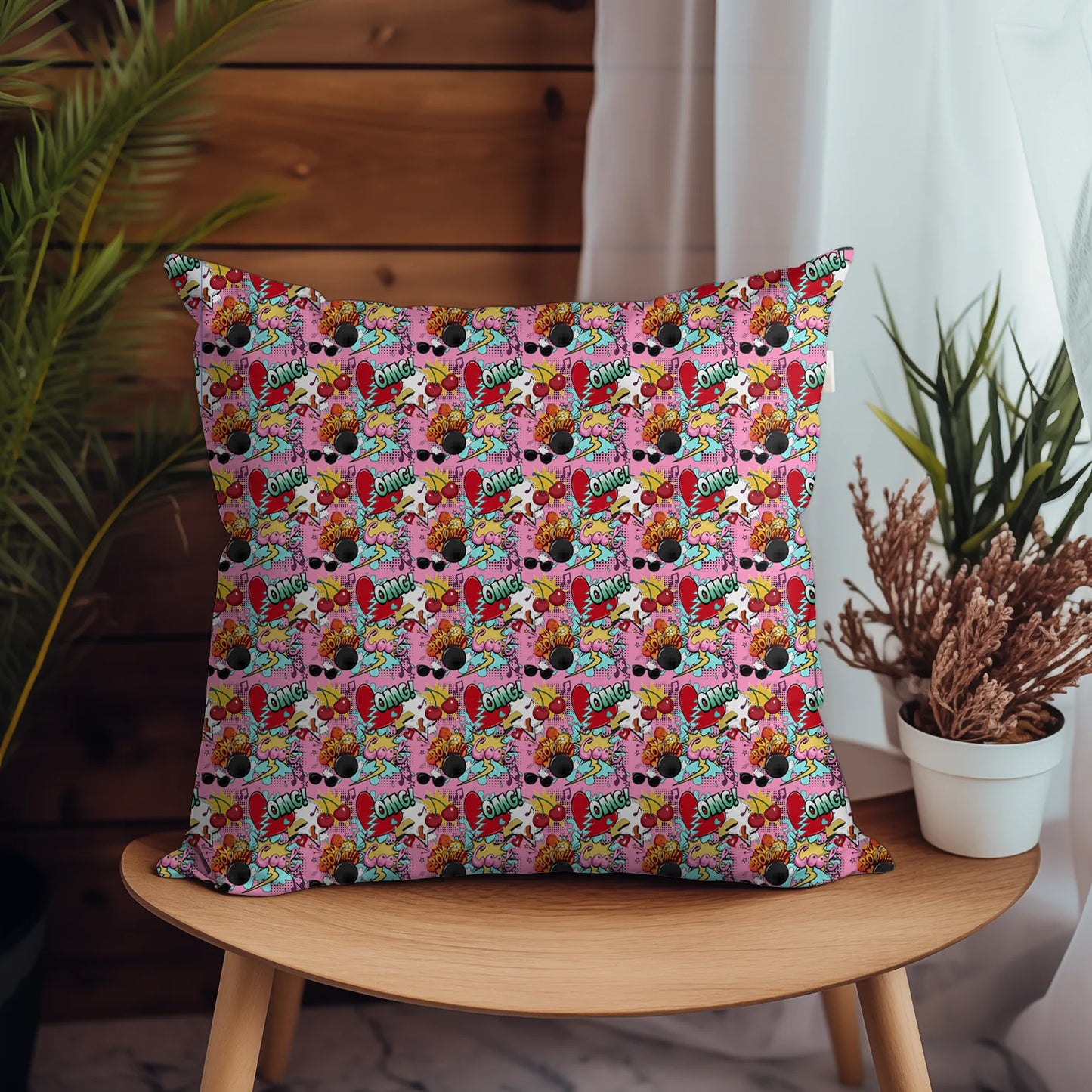 Tissu au mètre pop art 336 - Disponible en 9 matières - Vendu par multiple de 50 cm