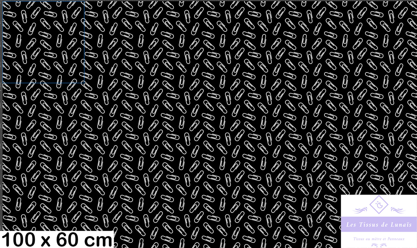 Tissu au mètre 348 école scolaire - Disponible en 9 matières - Vendu par multiple de 50 cm