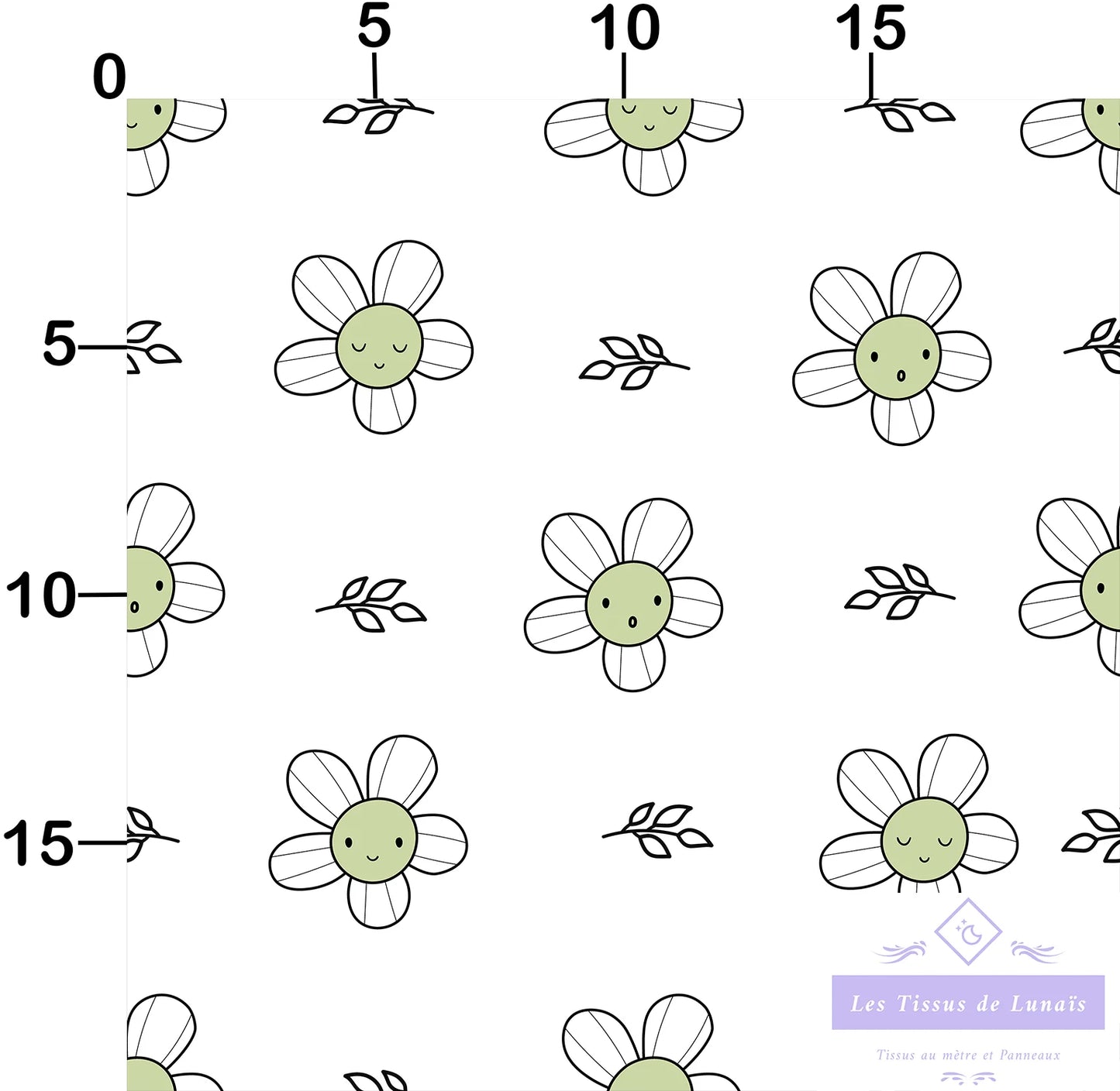 Tissu au mètre 352 enfant fille - Disponible en 9 matières - Vendu par multiple de 50 cm
