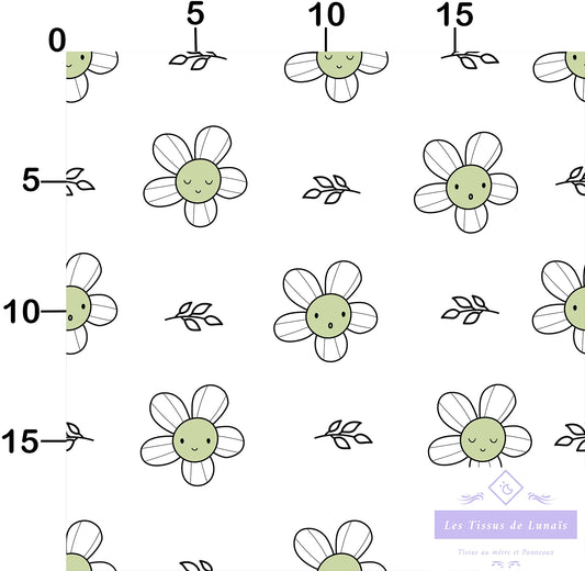Tissu au mètre 352 enfant fille - Disponible en 9 matières - Vendu par multiple de 50 cm