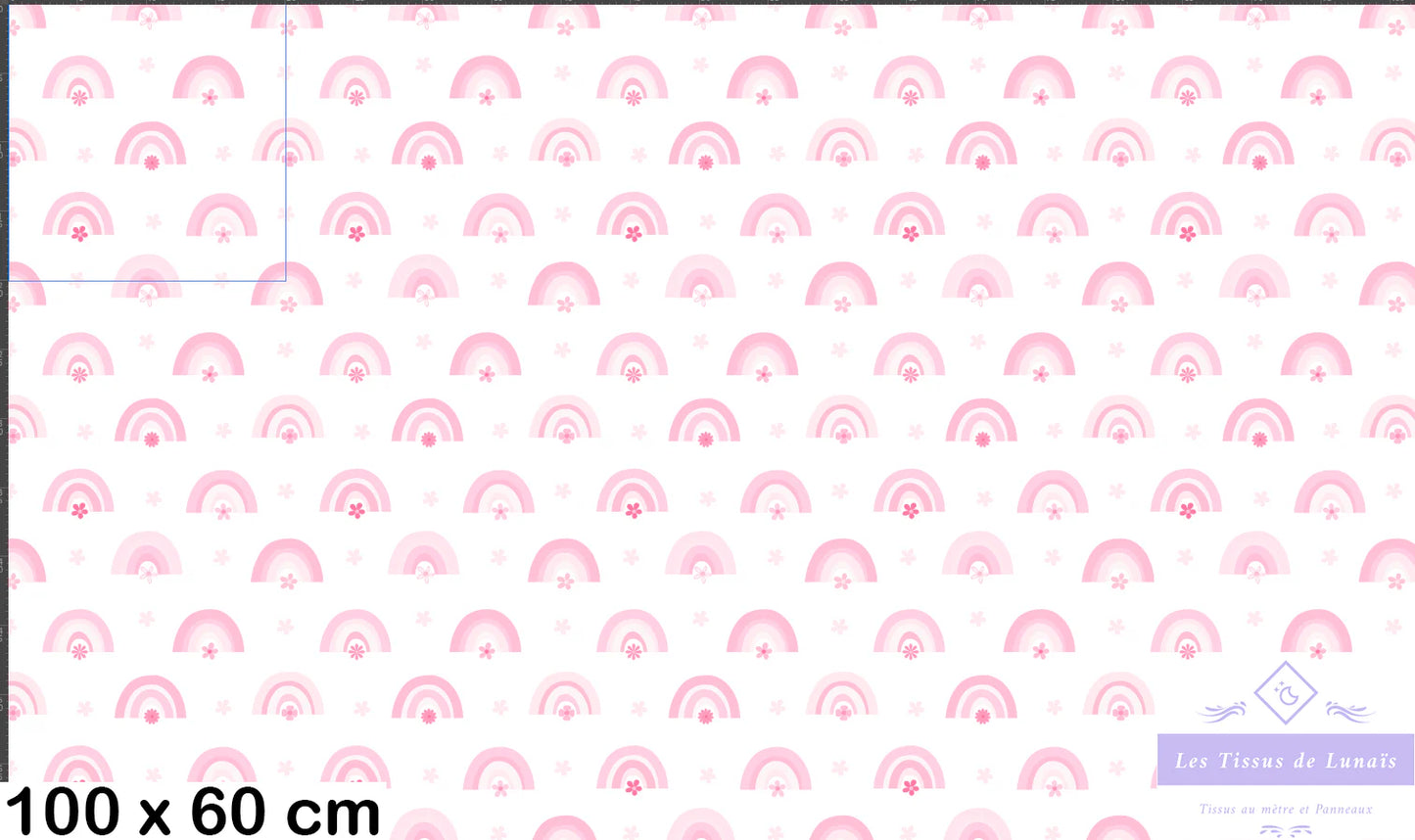Tissu au mètre 354 enfant fille - Disponible en 9 matières - Vendu par multiple de 50 cm
