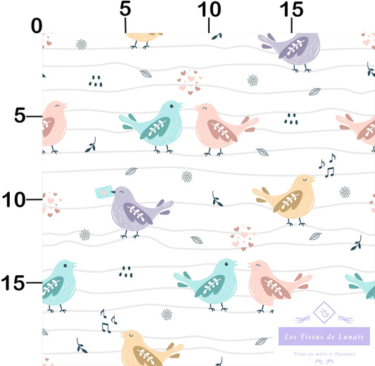 Tissu au mètre 355 enfant fille - Disponible en 9 matières - Vendu par multiple de 50 cm