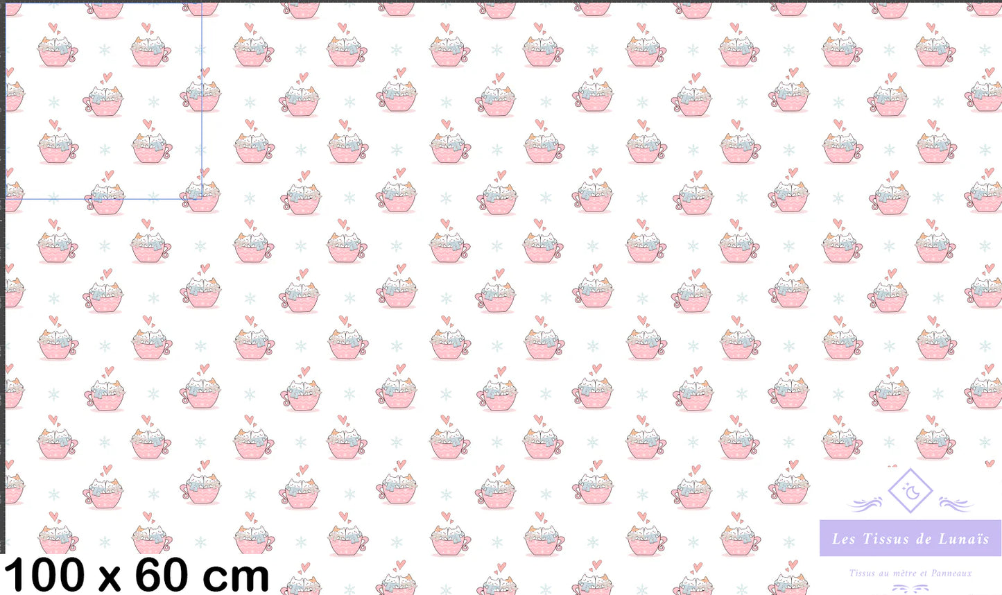 Tissu au mètre 356 enfant fille - Disponible en 9 matières - Vendu par multiple de 50 cm