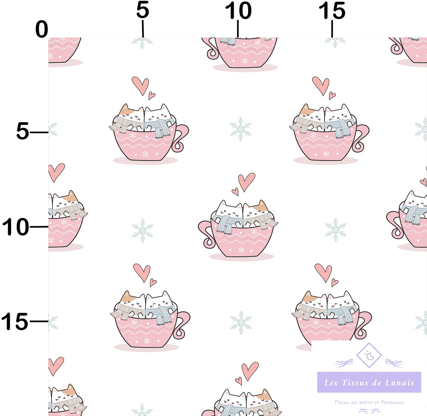 Tissu au mètre 356 enfant fille - Disponible en 9 matières - Vendu par multiple de 50 cm