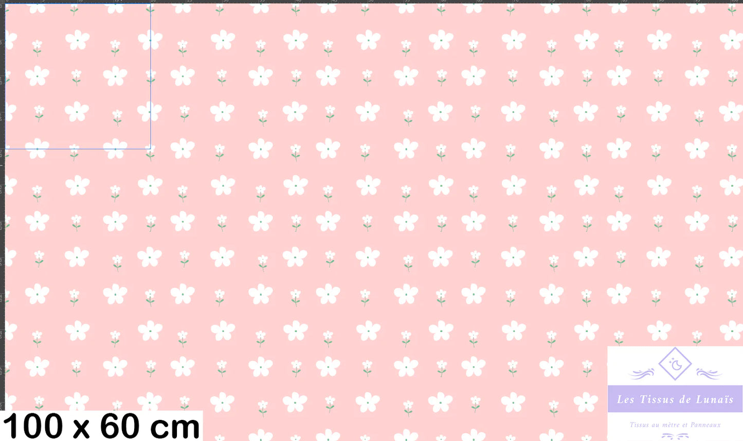 Tissu au mètre 358 enfant fille - Disponible en 9 matières - Vendu par multiple de 50 cm