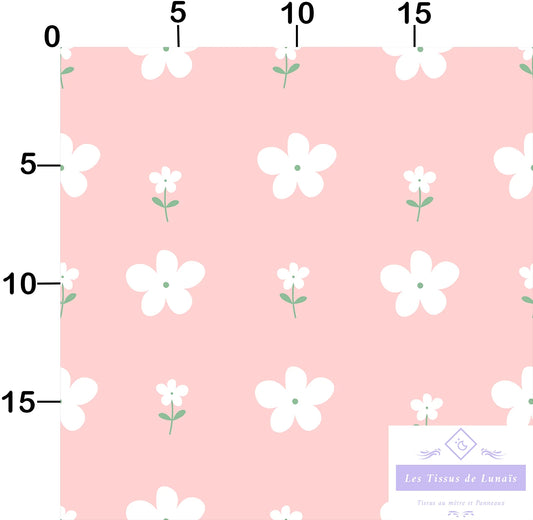 Tissu au mètre 358 enfant fille - Disponible en 9 matières - Vendu par multiple de 50 cm