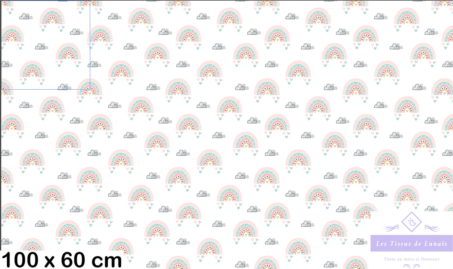 Tissu au mètre 359 enfant fille - Disponible en 9 matières - Vendu par multiple de 50 cm