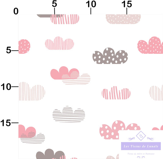 Tissu au mètre 360 enfant fille - Disponible en 9 matières - Vendu par multiple de 50 cm