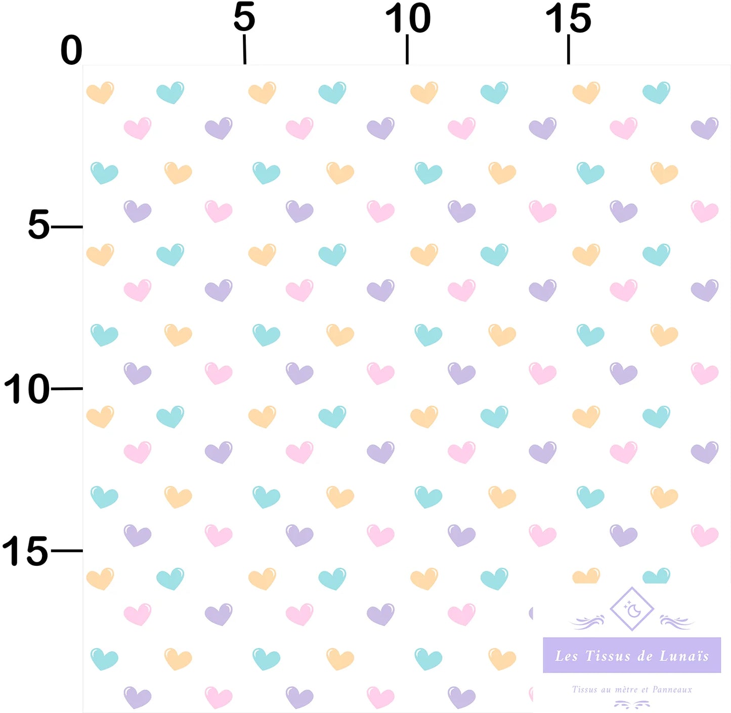 Tissu au mètre 362 enfant fille - Disponible en 9 matières - Vendu par multiple de 50 cm