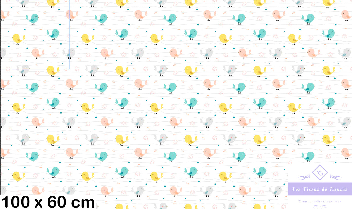 Tissu au mètre 363 enfant fille - Disponible en 9 matières - Vendu par multiple de 50 cm