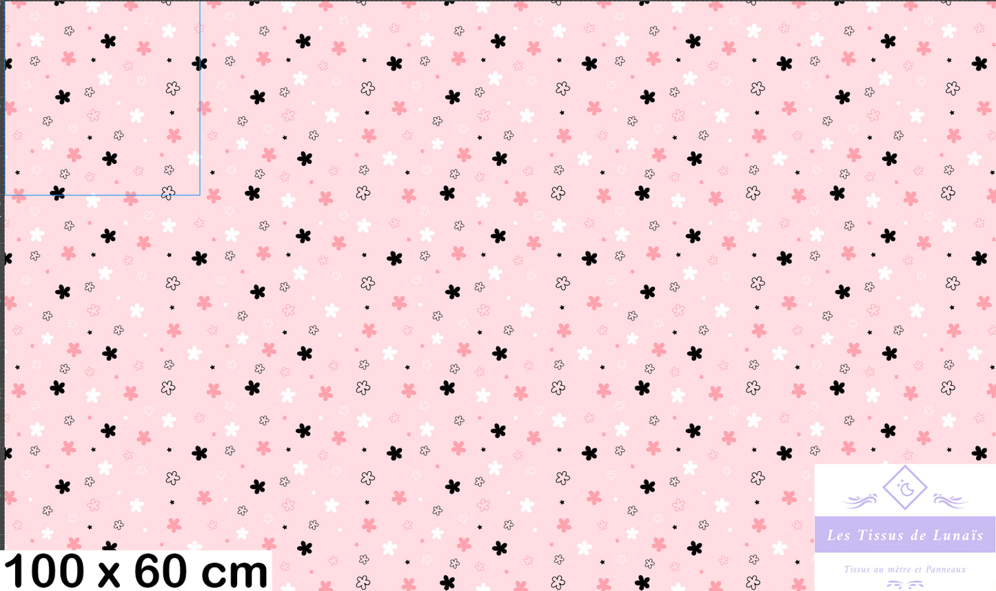 Tissu au mètre 365 enfant fille - Disponible en 9 matières - Vendu par multiple de 50 cm