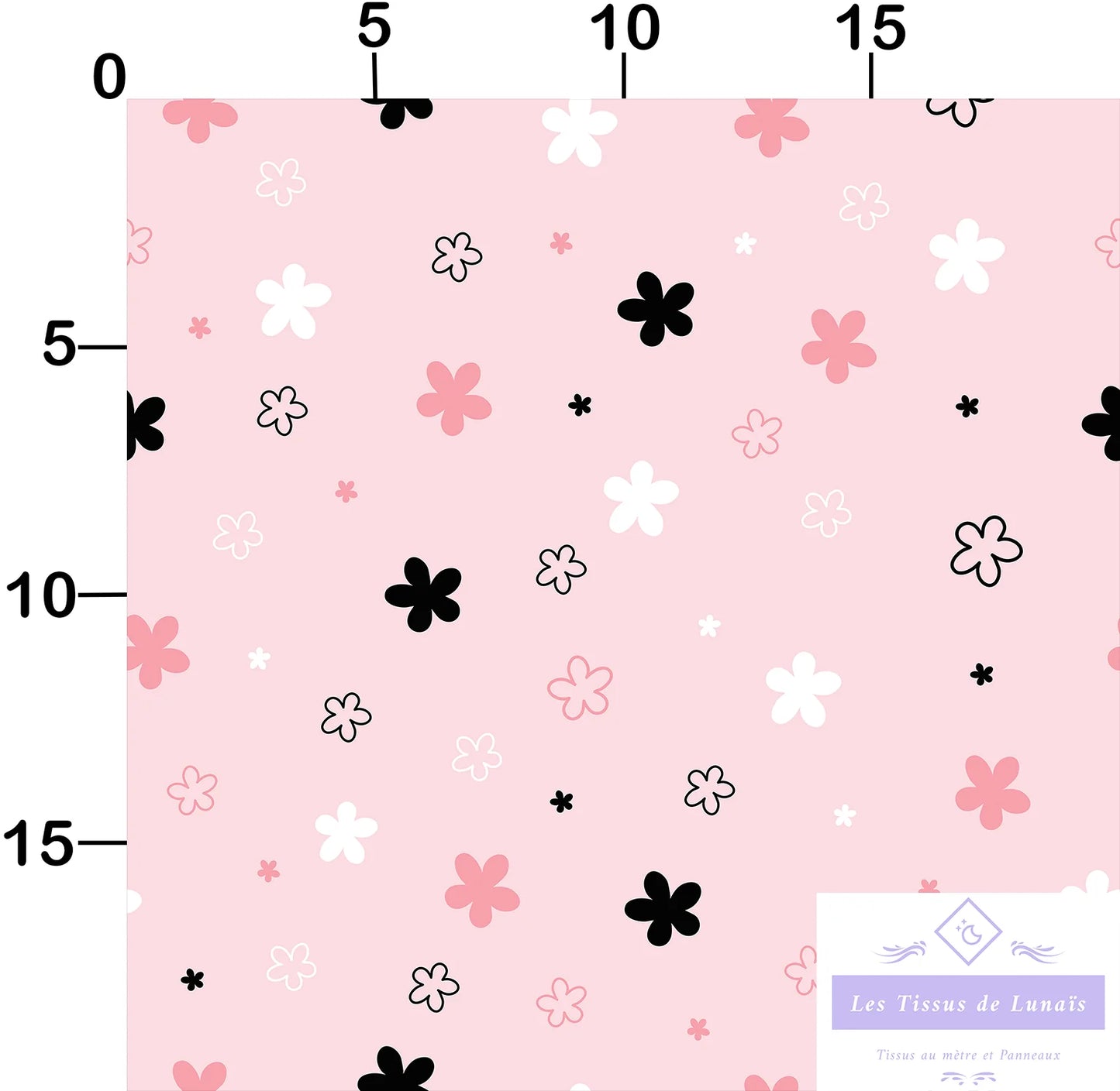 Tissu au mètre 365 enfant fille - Disponible en 9 matières - Vendu par multiple de 50 cm