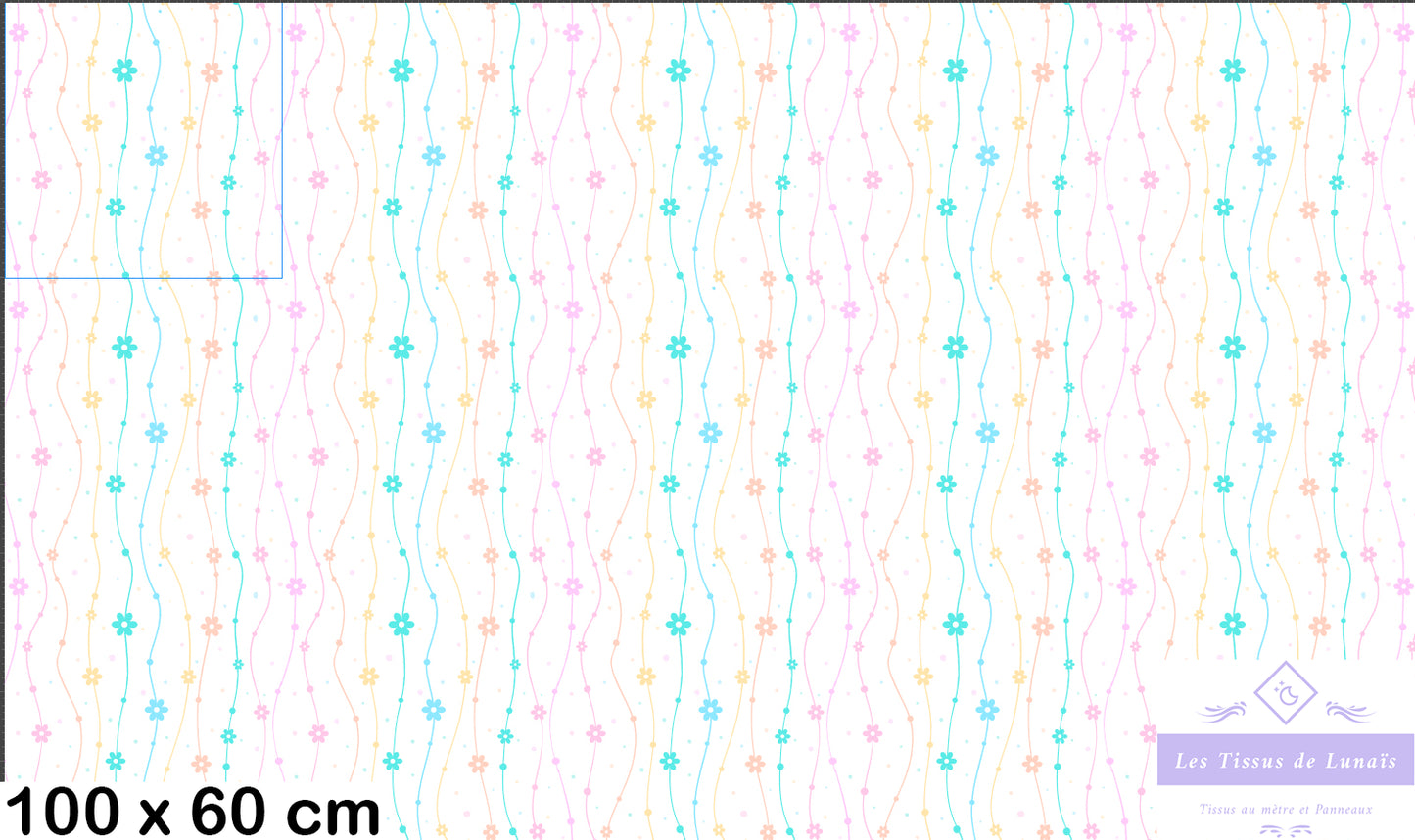 Tissu au mètre 367 enfant fille - Disponible en 9 matières - Vendu par multiple de 50 cm