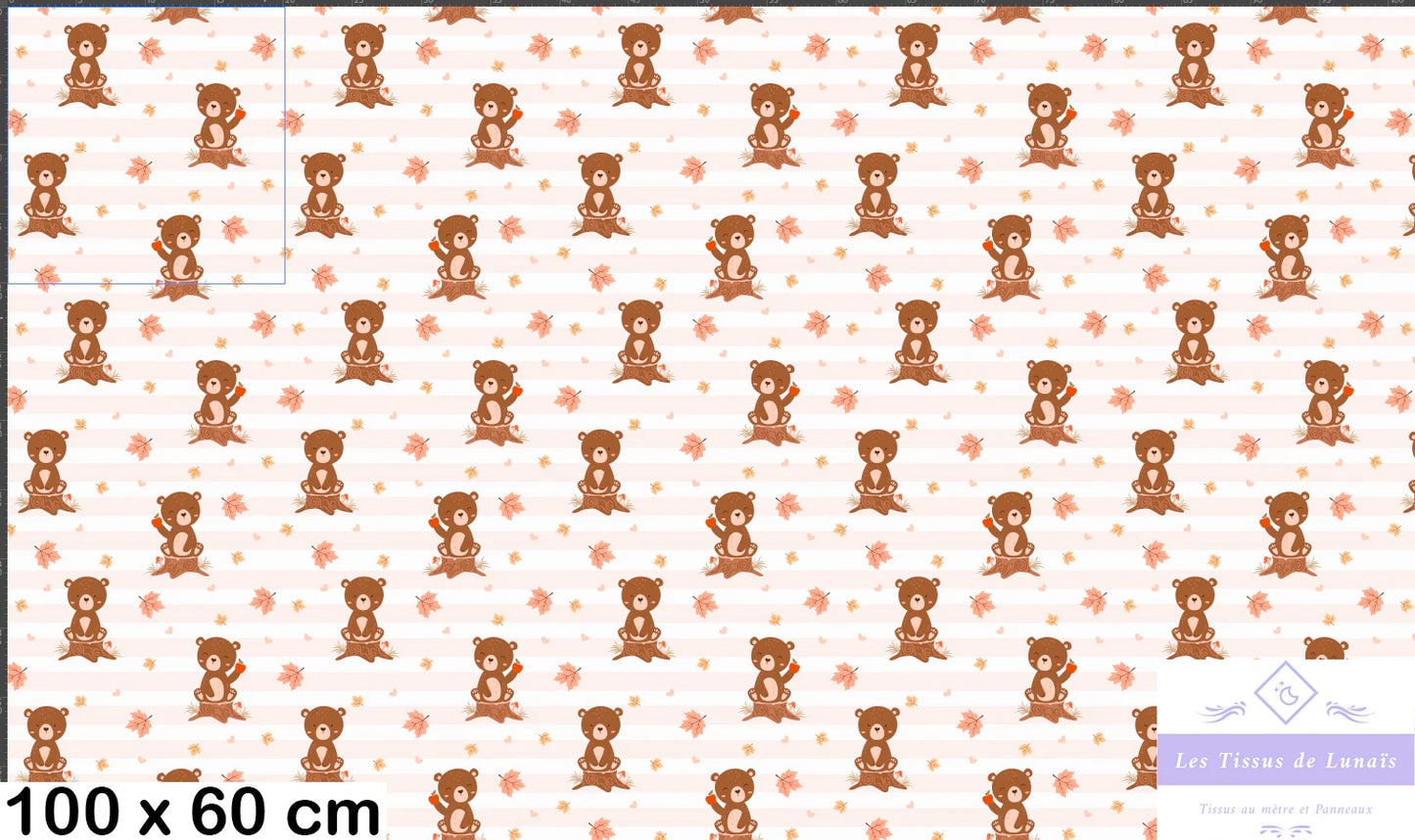 Tissu au mètre 369 enfant garçon - Disponible en 9 matières - Vendu par multiple de 50 cm