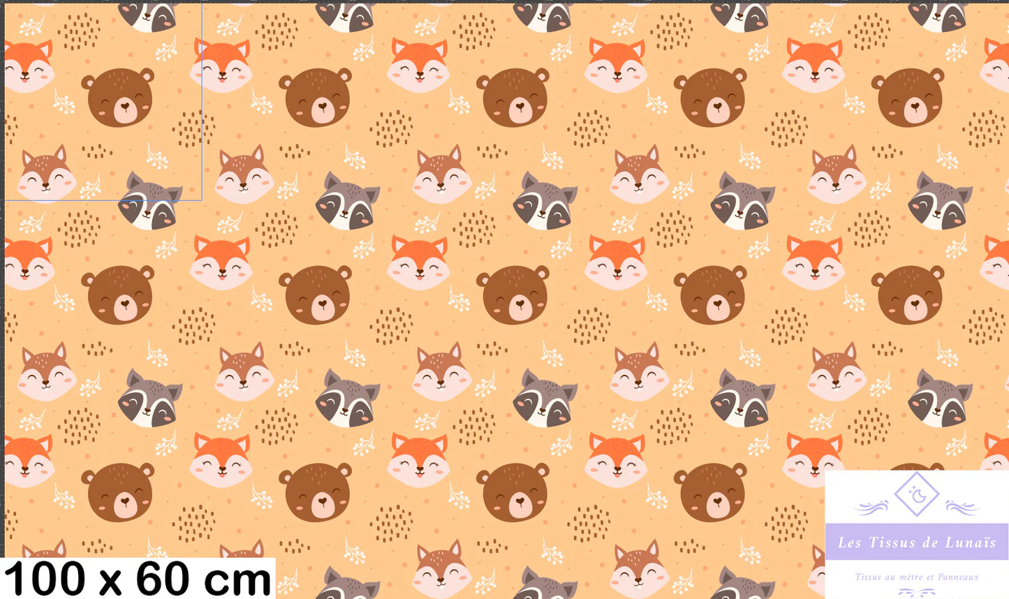 Tissu au mètre 370 enfant garçon - Disponible en 9 matières - Vendu par multiple de 50 cm
