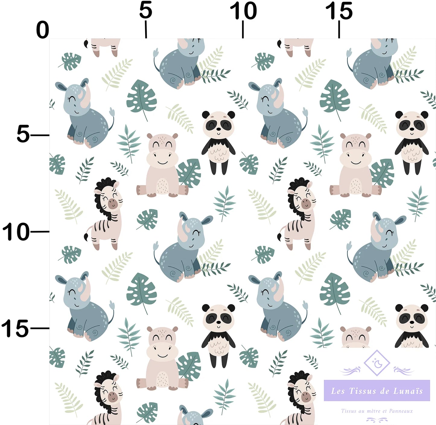Tissu au mètre 372 enfant garçon - Disponible en 9 matières - Vendu par multiple de 50 cm