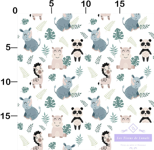Tissu au mètre 372 enfant garçon - Disponible en 9 matières - Vendu par multiple de 50 cm