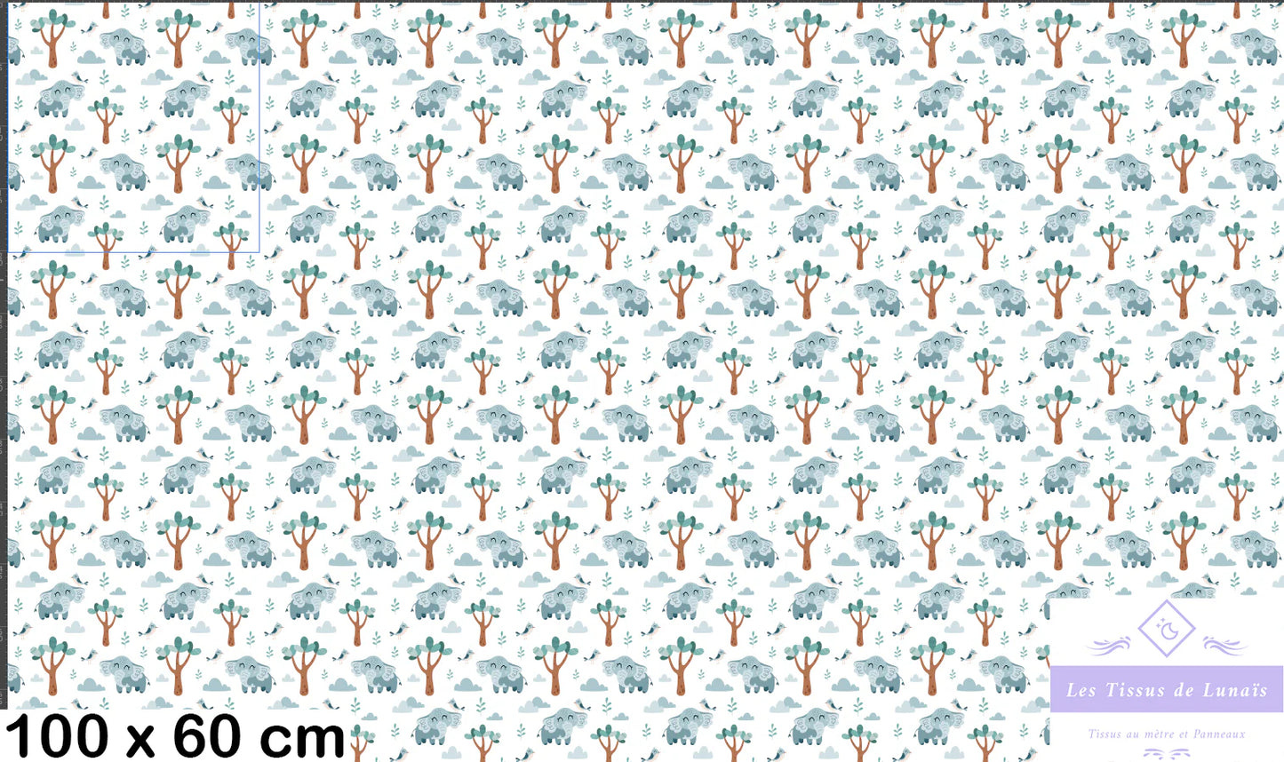 Tissu au mètre 374 enfant garçon - Disponible en 9 matières - Vendu par multiple de 50 cm