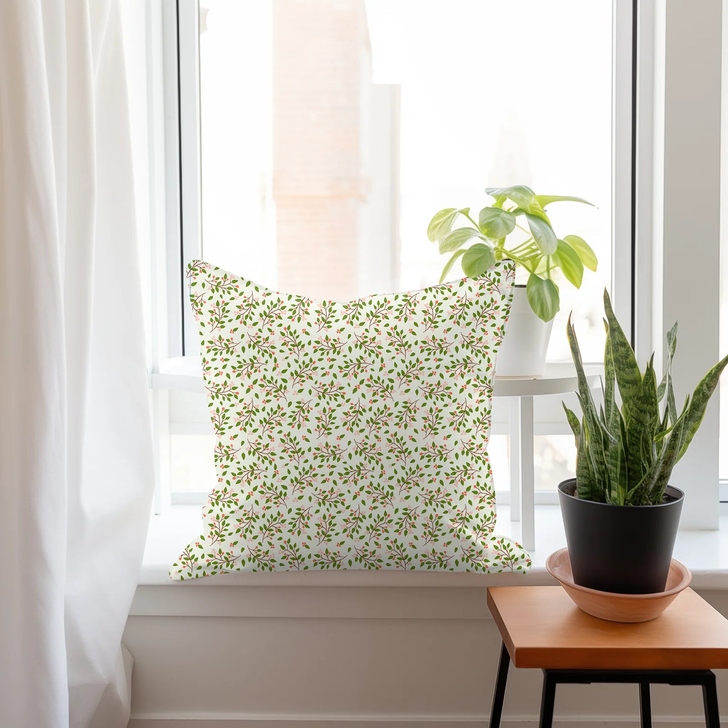 Tissu au mètre 381 feuille fleur - Disponible en 9 matières - Vendu par multiple de 50 cm