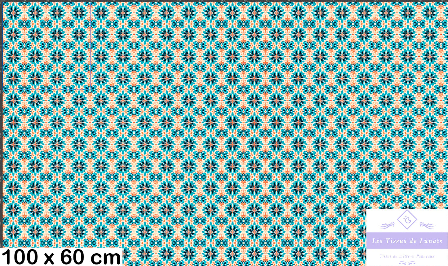 Tissu au mètre 405 forme geométrique - Disponible en 9 matières - Vendu par multiple de 50 cm