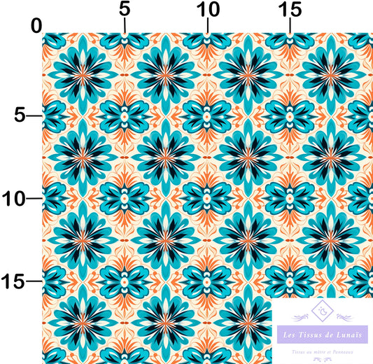 Tissu au mètre 405 forme geométrique - Disponible en 9 matières - Vendu par multiple de 50 cm