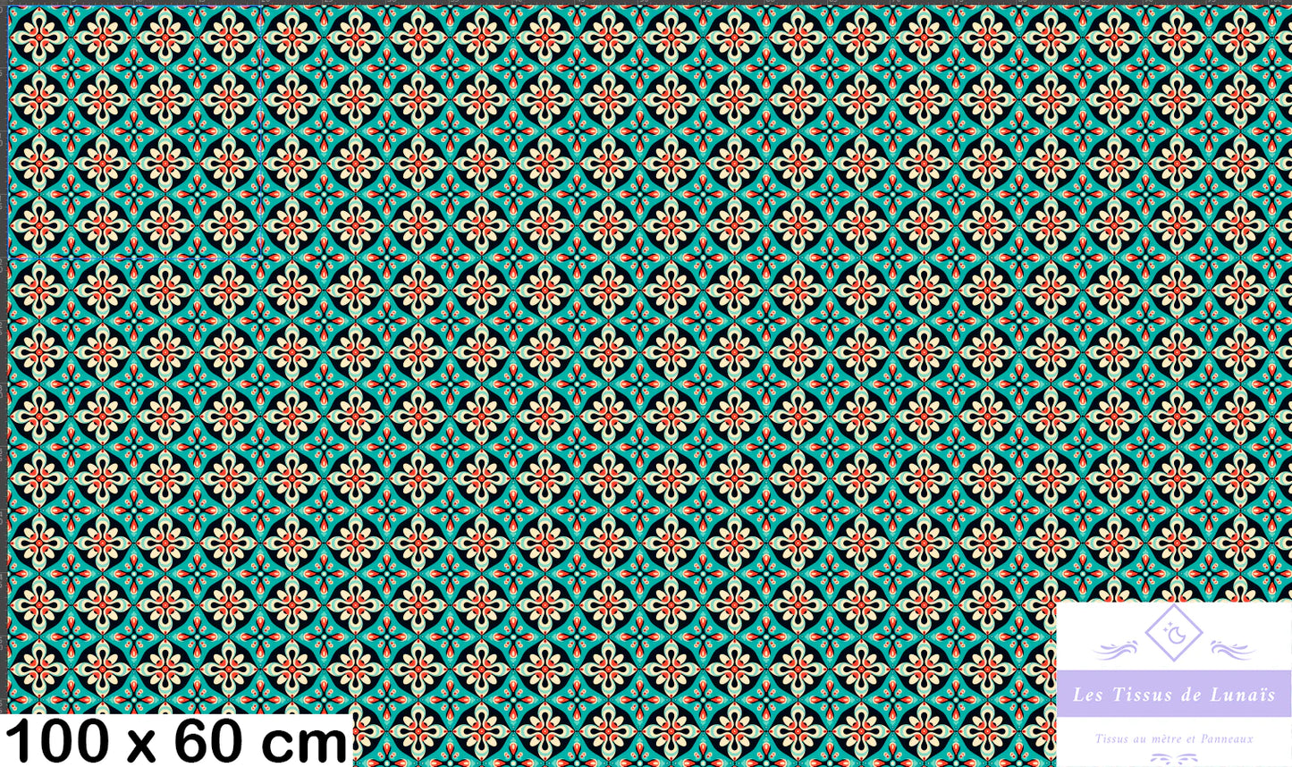 Tissu au mètre 415 forme geométrique - Disponible en 9 matières - Vendu par multiple de 50 cm