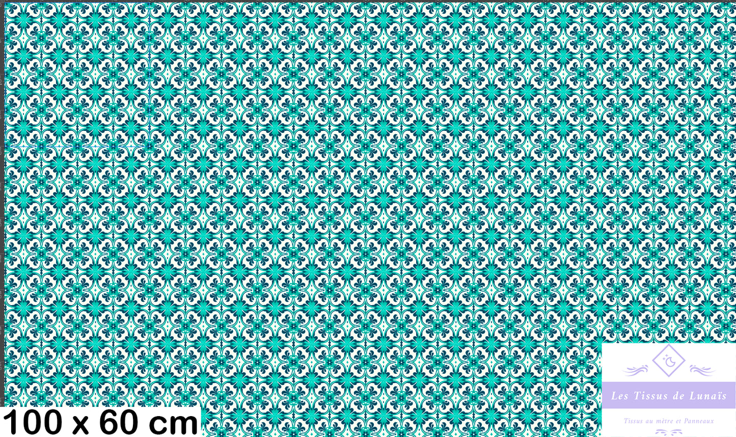 Tissu au mètre 417 forme geométrique - Disponible en 9 matières - Vendu par multiple de 50 cm