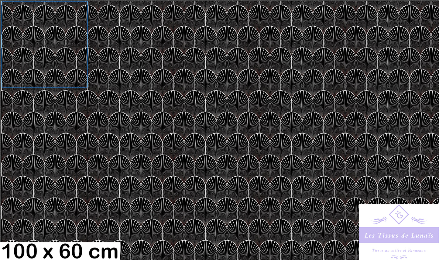 Tissu au mètre 424 forme geométrique - Disponible en 9 matières - Vendu par multiple de 50 cm