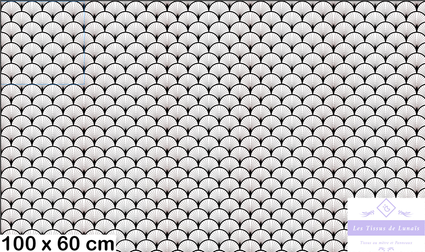 Tissu au mètre 425 forme geométrique - Disponible en 9 matières - Vendu par multiple de 50 cm