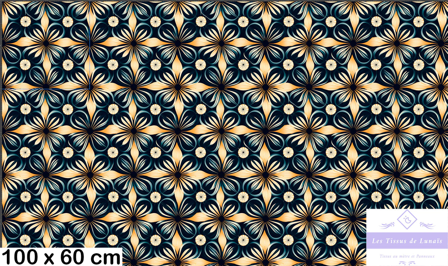 Tissu au mètre 427 forme geométrique - Disponible en 9 matières - Vendu par multiple de 50 cm