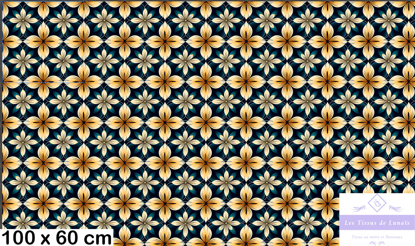 Tissu au mètre 430 forme geométrique - Disponible en 9 matières - Vendu par multiple de 50 cm