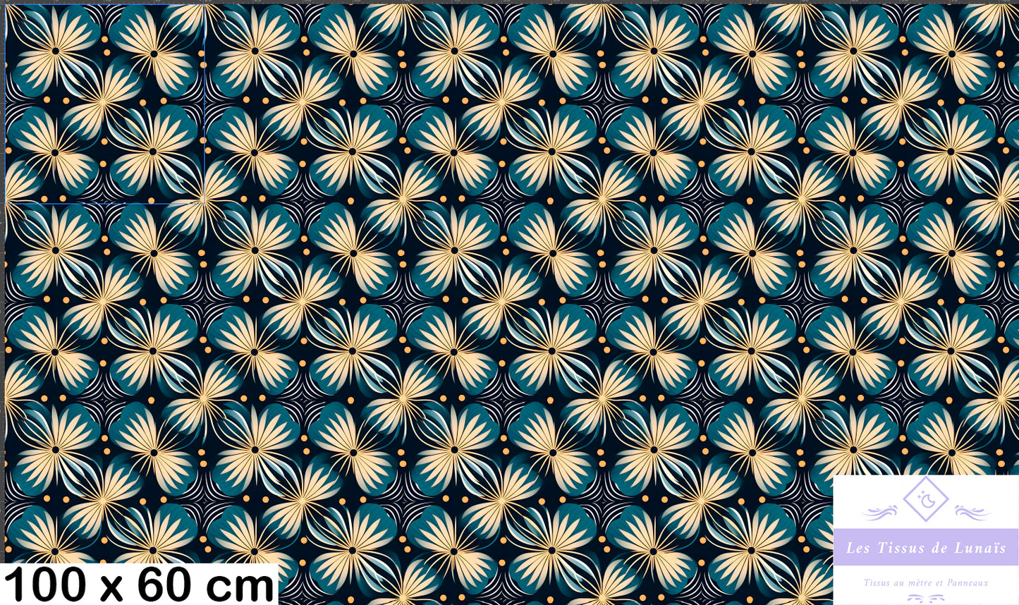 Tissu au mètre 432 forme geométrique - Disponible en 9 matières - Vendu par multiple de 50 cm