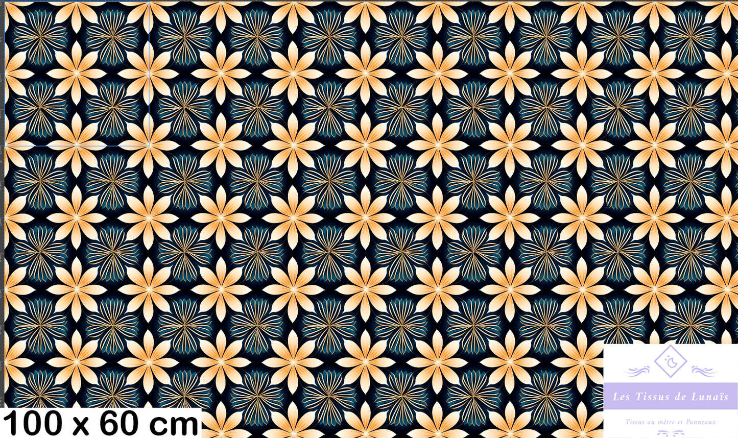 Tissu au mètre 433 forme geométrique - Disponible en 9 matières - Vendu par multiple de 50 cm