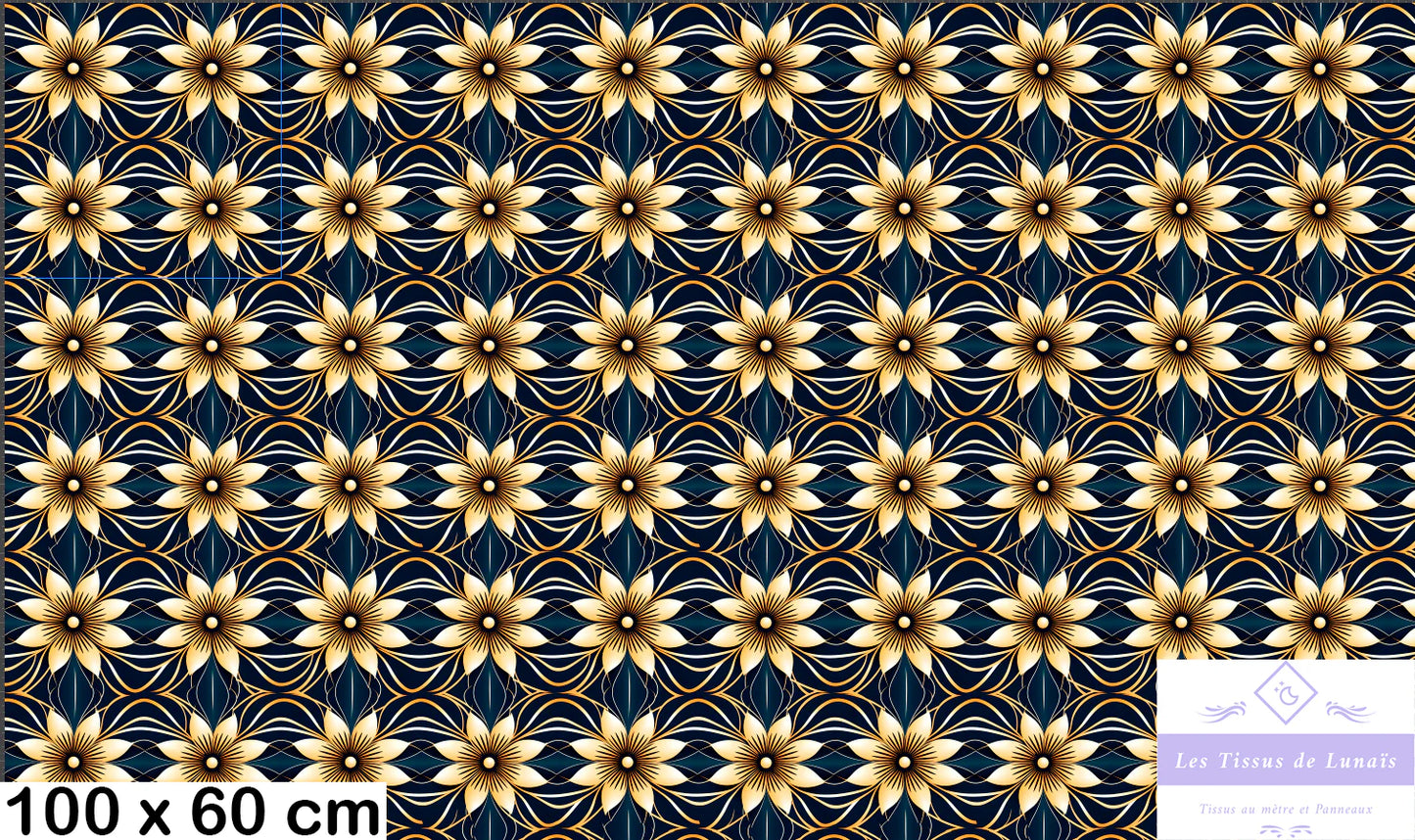 Tissu au mètre 434 forme geométrique - Disponible en 9 matières - Vendu par multiple de 50 cm