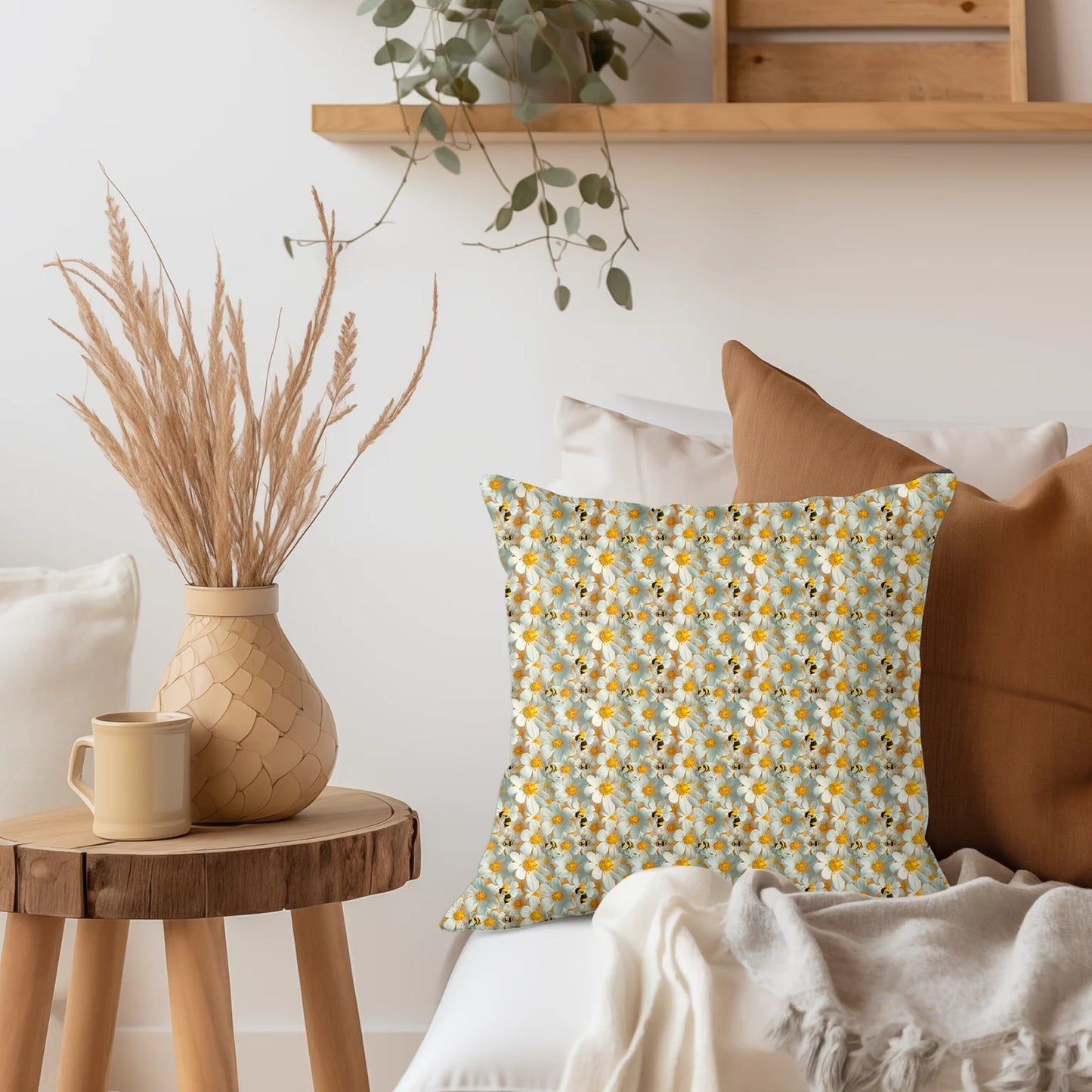 Tissu au mètre 444 3d fleur abeille - Disponible en 9 matières - Vendu par multiple de 50 cm