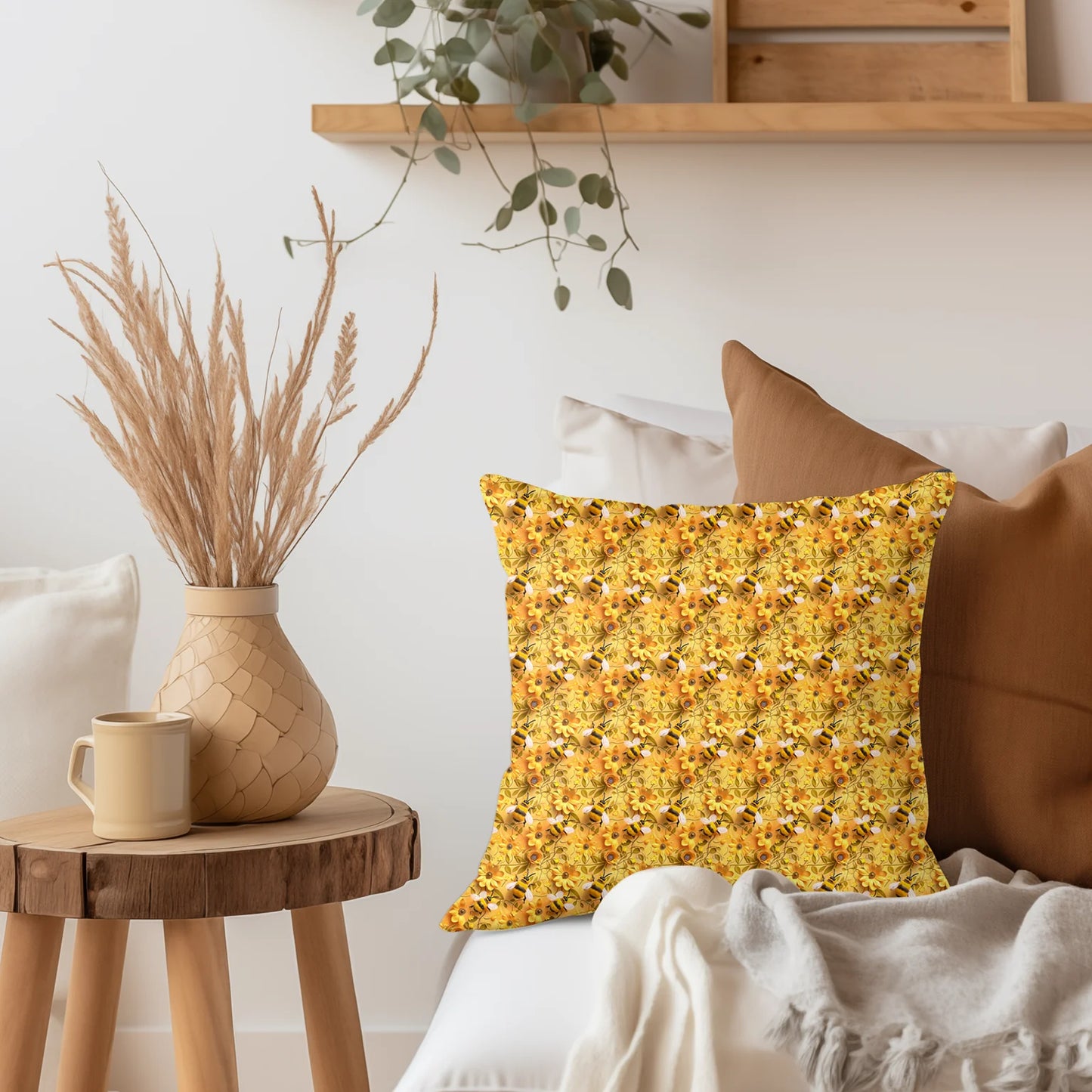 Tissu au mètre 445 3d fleur abeille - Disponible en 9 matières - Vendu par multiple de 50 cm